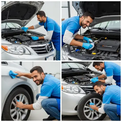 Hispanic Male Vehicle Owner's Dedication to Car Care