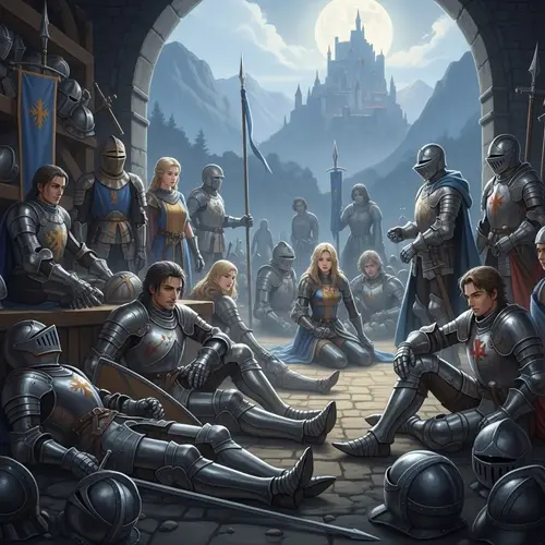 Ethereal Beauty of Knights: Serene Imagery