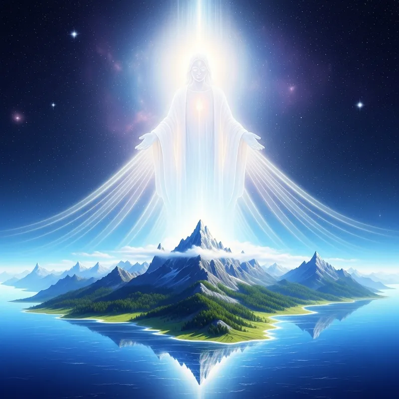 Divine Serenity - Ethereal Entity Embracing Wisdom Divine Serenity - Ethereal Entity Embracing Wisdom