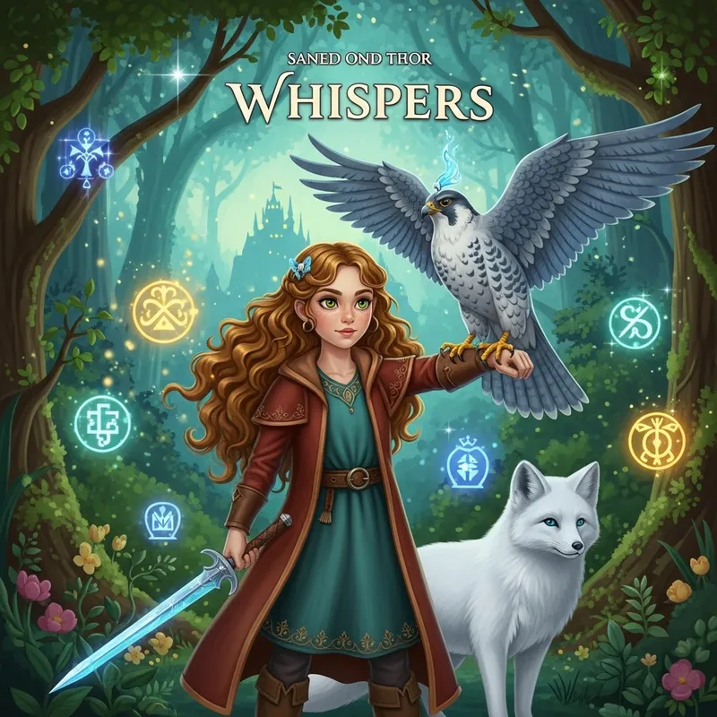 Whispers: Enchanting Children's Book Cover Art