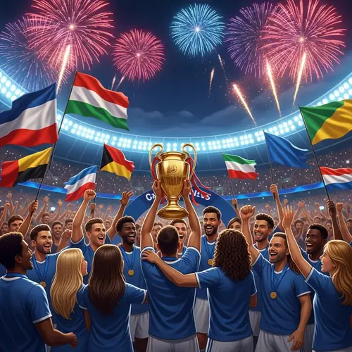 Champions League Winners Celebrate Exciting Victory