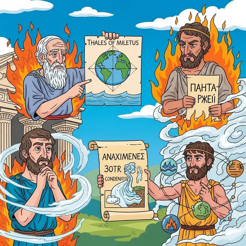 Ancient Philosophers Cartoon: Tale of Mileto, Heraclitus & Anaximenes Ancient Philosophers Cartoon: Tale of Mileto, Heraclitus & Anaximenes