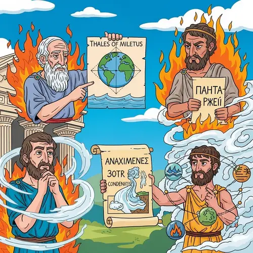 Ancient Philosophers Cartoon Characters