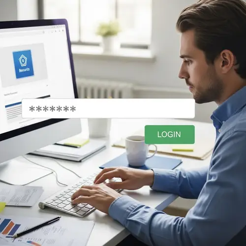 Secure Password-Based Authentication | Login Keyboard Image