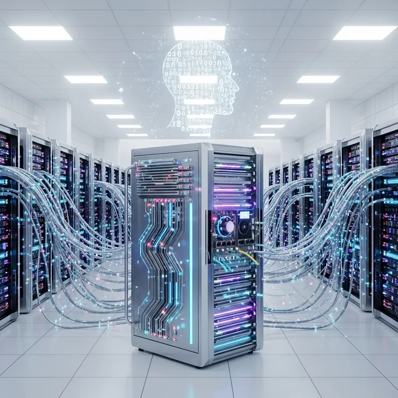 Artificial Intelligence Mainframe: Modern Silver Circuitry