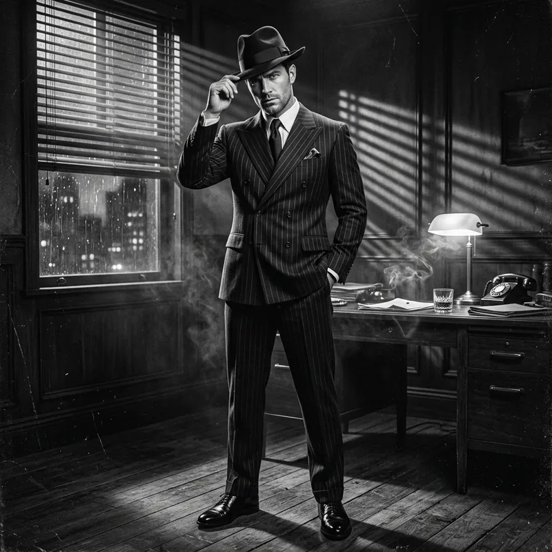 Hollywood Noir Photobooth Style - 1940s Glamour