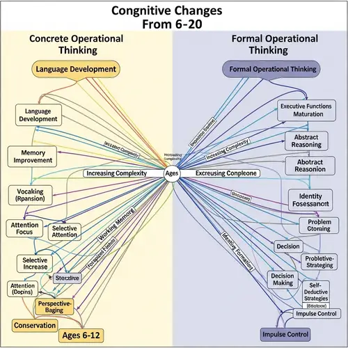 Cognitive Changes in Childhood and Adolescence: A Conceptual Map
