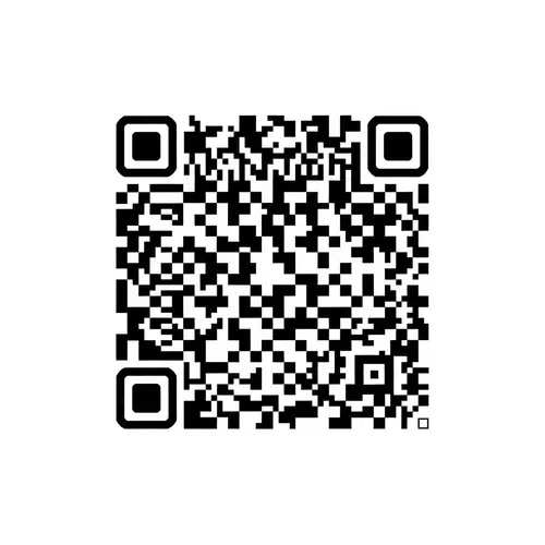 Black and White Square Shaped QR Code Illustration