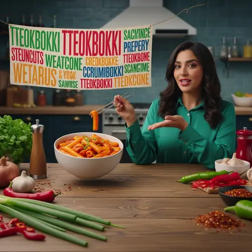 Delicious Tteokbokki Commercial: Savory Korean Rice Cakes