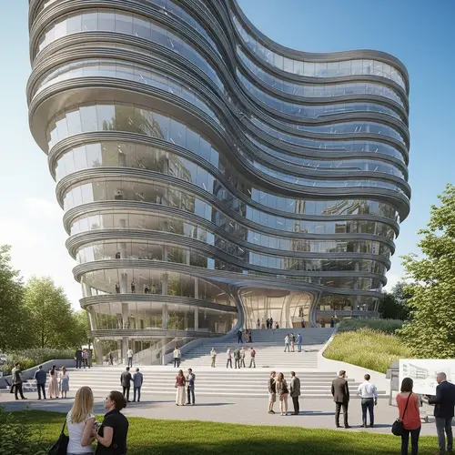 Modern Architectural Design | Glass & Metallic Structure