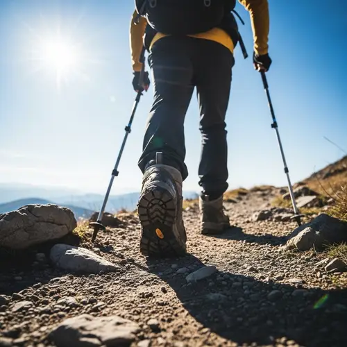 Solo Hiking Experience: Asian Male Trekking with Muddy Boots