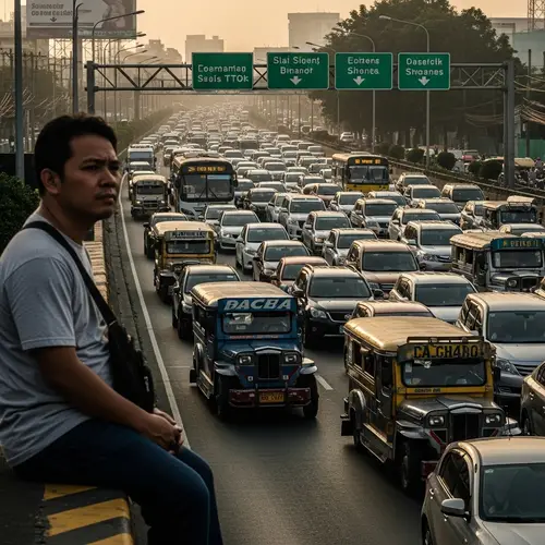 EDSA Traffic Scene: To Leave or Wait?