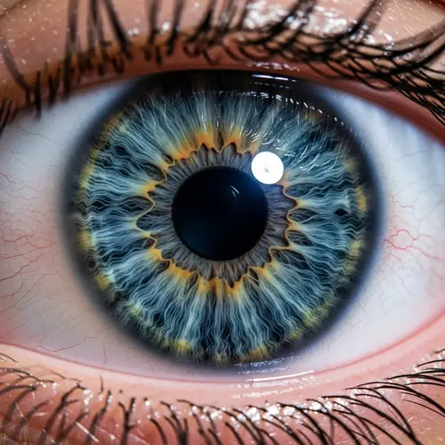 Mesmerizing Fractal Pattern in Human Eye Pupil