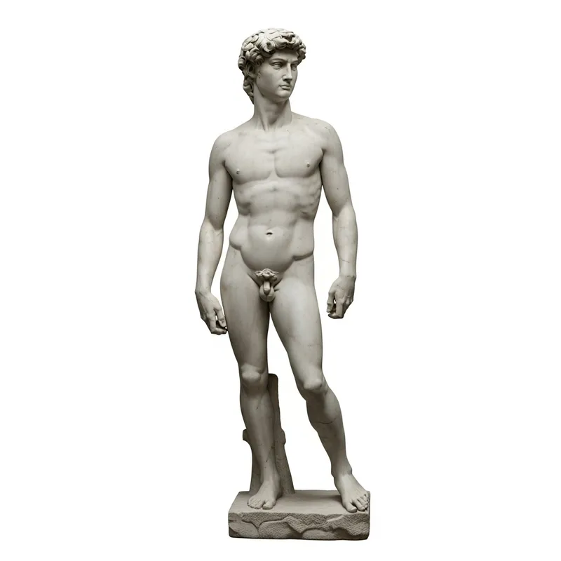 Ancient Greek Style Young Man Sculpture Inspired by David Ancient Greek Style Young Man Sculpture Inspired by David