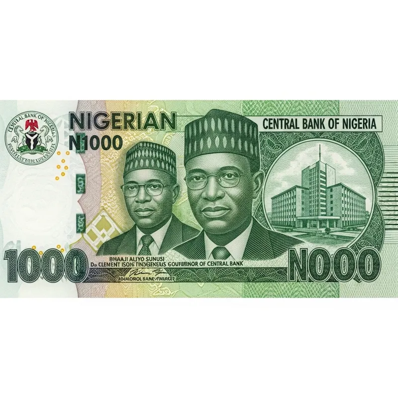 1000 Naira Bill - Nigerian Currency Note Design