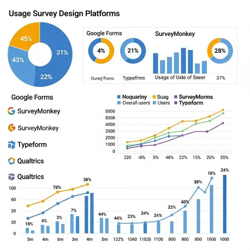 Survey Design Platforms Usage Statistics: Google Forms, SurveyMonkey, Typeform, Qualtrics