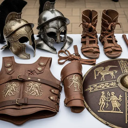 Authentic Gladiator Leather Gear | Ancient Table Treasures