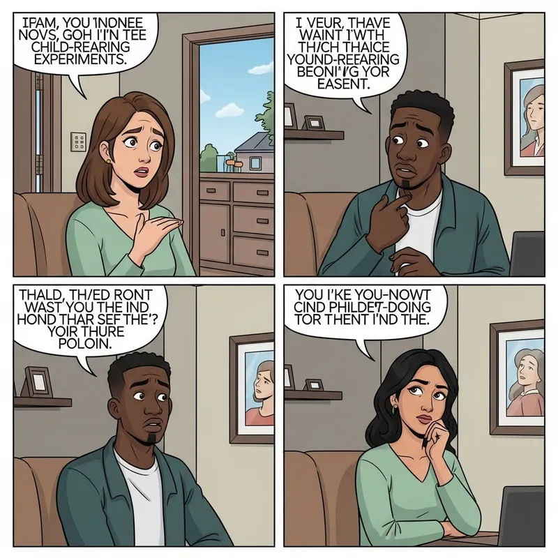 Cultural Child-Rearing Dilemma in Graphic Form