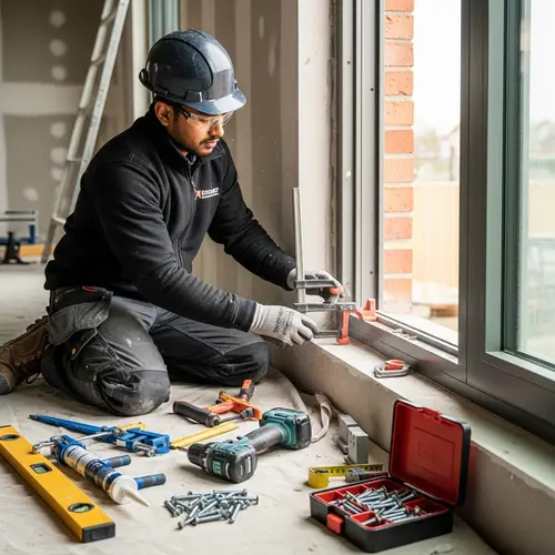 Professional Window Installation Services | Skilled Worker Demonstrating Precision