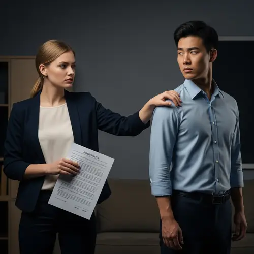 Betrayal Scene: Tension Between Friends in Dimly Lit Room