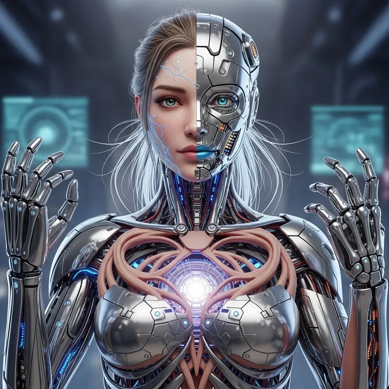 Perfect Beautyful Cyborg: High-Tech Design in HD