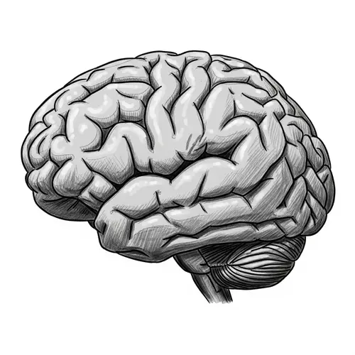 Prefrontal Cortex Sketch in Digital Art