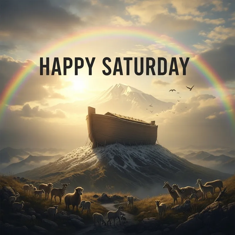 Feliz Sabado: Noah Alcanza el Monte Ararat con el Arca