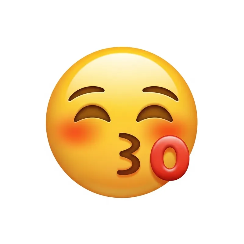 😘 Expressing Affection: Puckered Lips & Blushing Cheeks