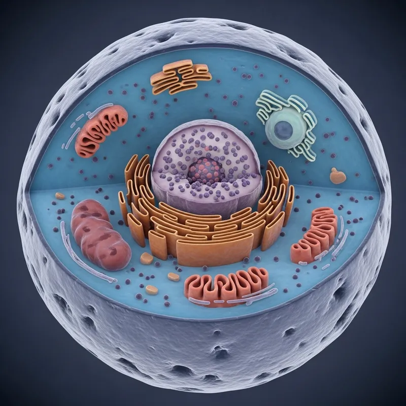 Animal Cell with Organelles: Detailed Visualization