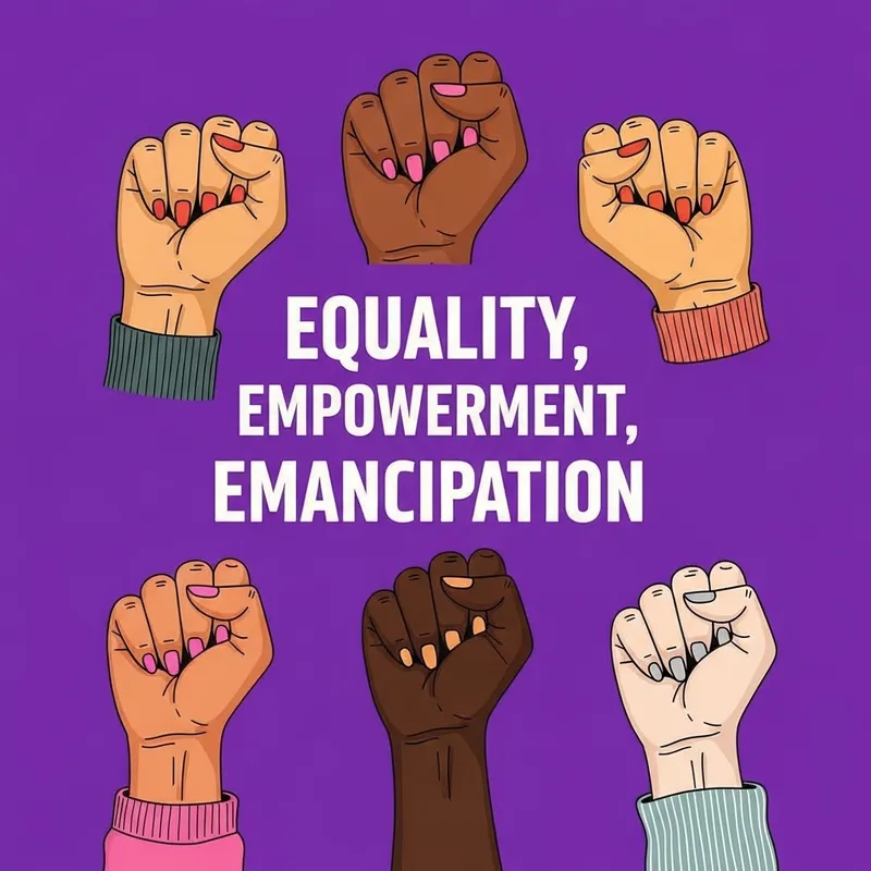 Feminist Poster: Diversity and Unity in Equality Movement