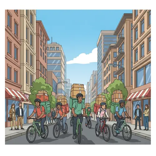 City Bike Couriers: Diverse Group Delivering Parcels | Website