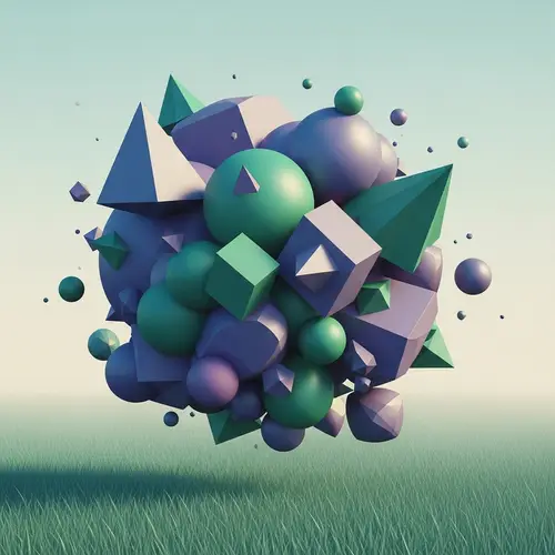 Geometric Shapes Symbolizing Critical Analysis