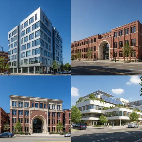 Modern School Facades: Diverse Architectural Styles