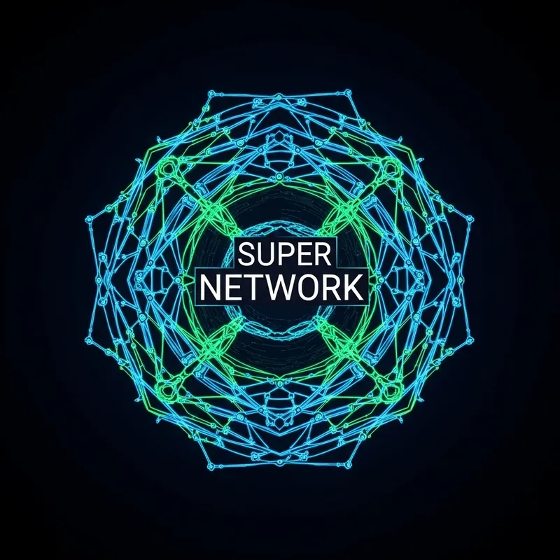 Super Network Icon - Vibrant and Modern Design | Cool & Stylish