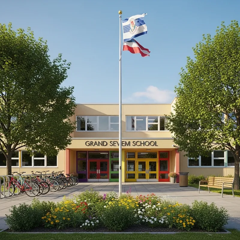 Front of School - A Welcoming Educational Space