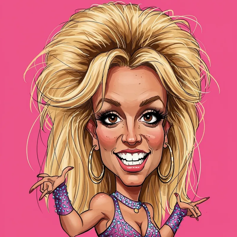 Britney Spears Caricature Art