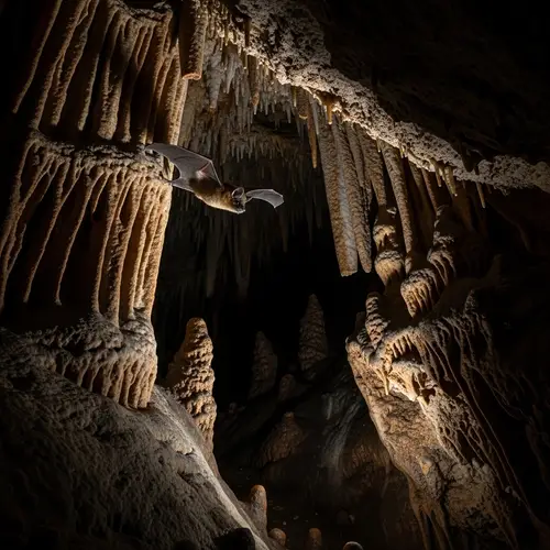 Blind Bat Navigating Mysterious Cave | Echolocation Exploration