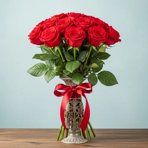 Vibrant Red Roses Bouquet - Natural Beauty Captured