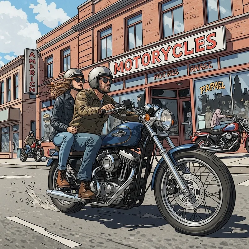 Dynamic Vintage-Style Motorcycle Ride Through Layton Utah Culture Dynamic Vintage-Style Motorcycle Ride Through Layton Utah Culture