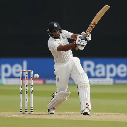 Skilled Cricket Player in Action | Thrilling Sports Photography