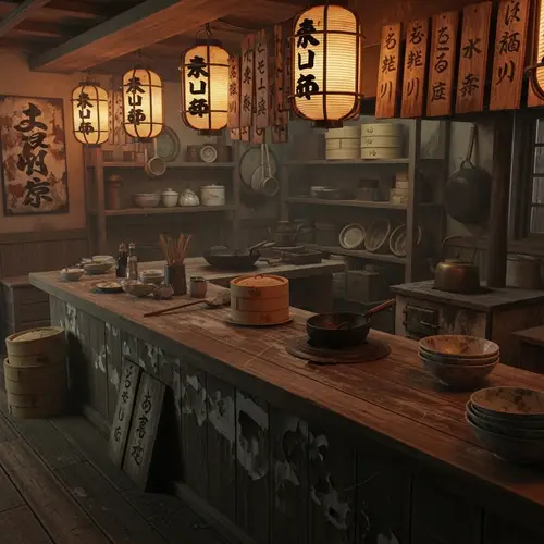 Vintage Japanese Dumpling Shop Interior | Last Century Decor