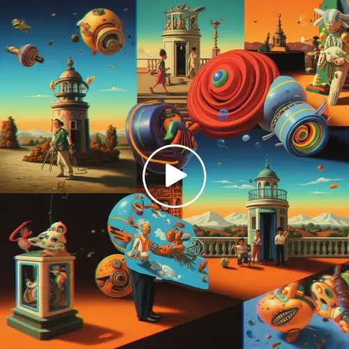 Vibrant Colors and Surreal Imagery | Modern Art Video
