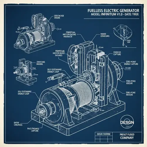 Fuelless Electric Generator Blueprint - Design for Efficiency