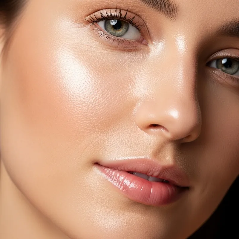 Hydrated Skin: 30-Year-Old Woman's Juicy Complexion