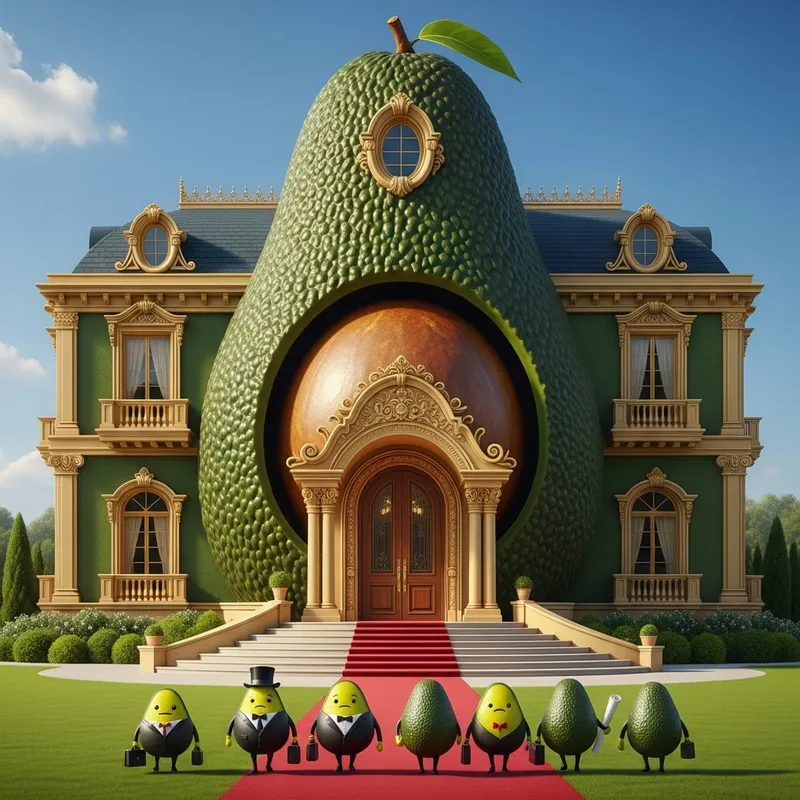 Avocado Mansion: Elegant Abode with Wealth and Six Visitors