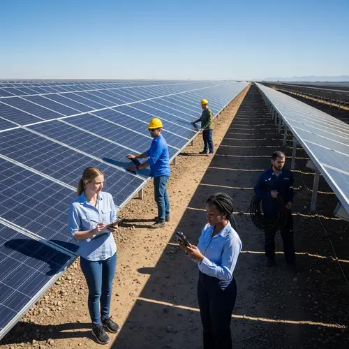 Captivating Solar Farm Landscape: Clean Energy in Action