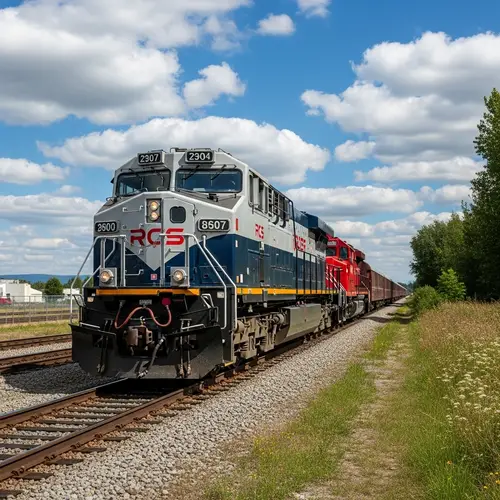 Powerful Diesel Locomotive in Bold Colors