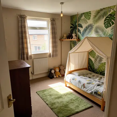 Playful Jungle Adventure Kids' Bedroom Redesign