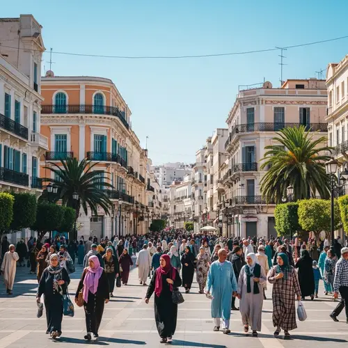 Experience the Vibrant Life at Blida Square | Algerian Architecture