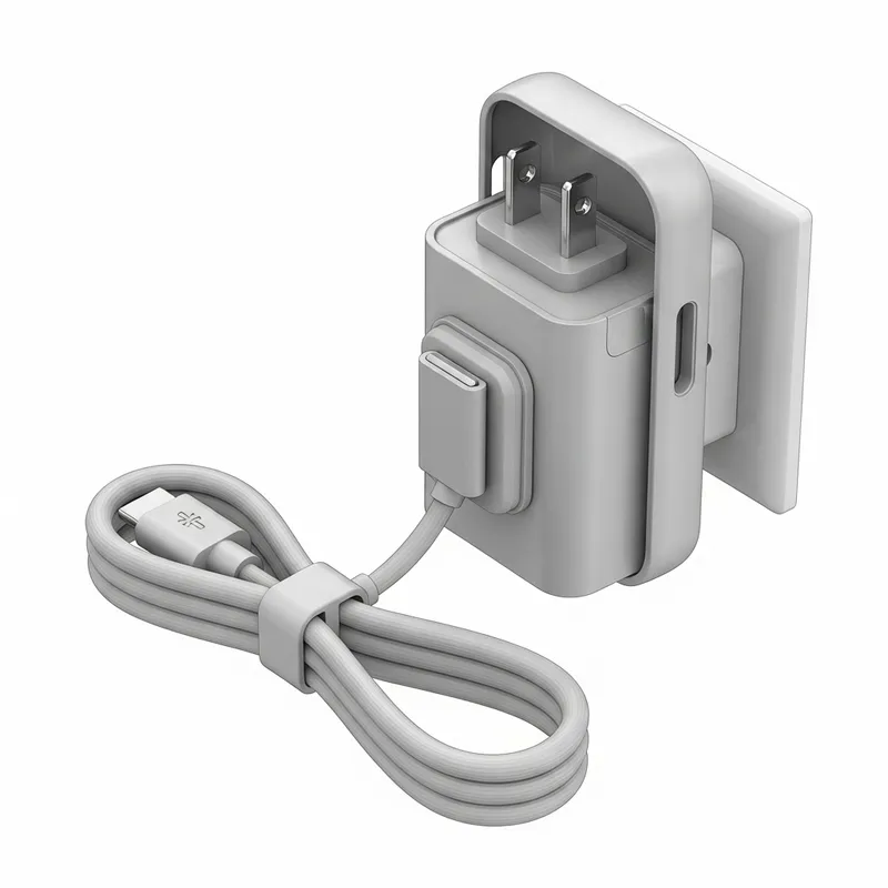 Compact 3D Printed Mobile Charger Holder Design with Easy Cable Management